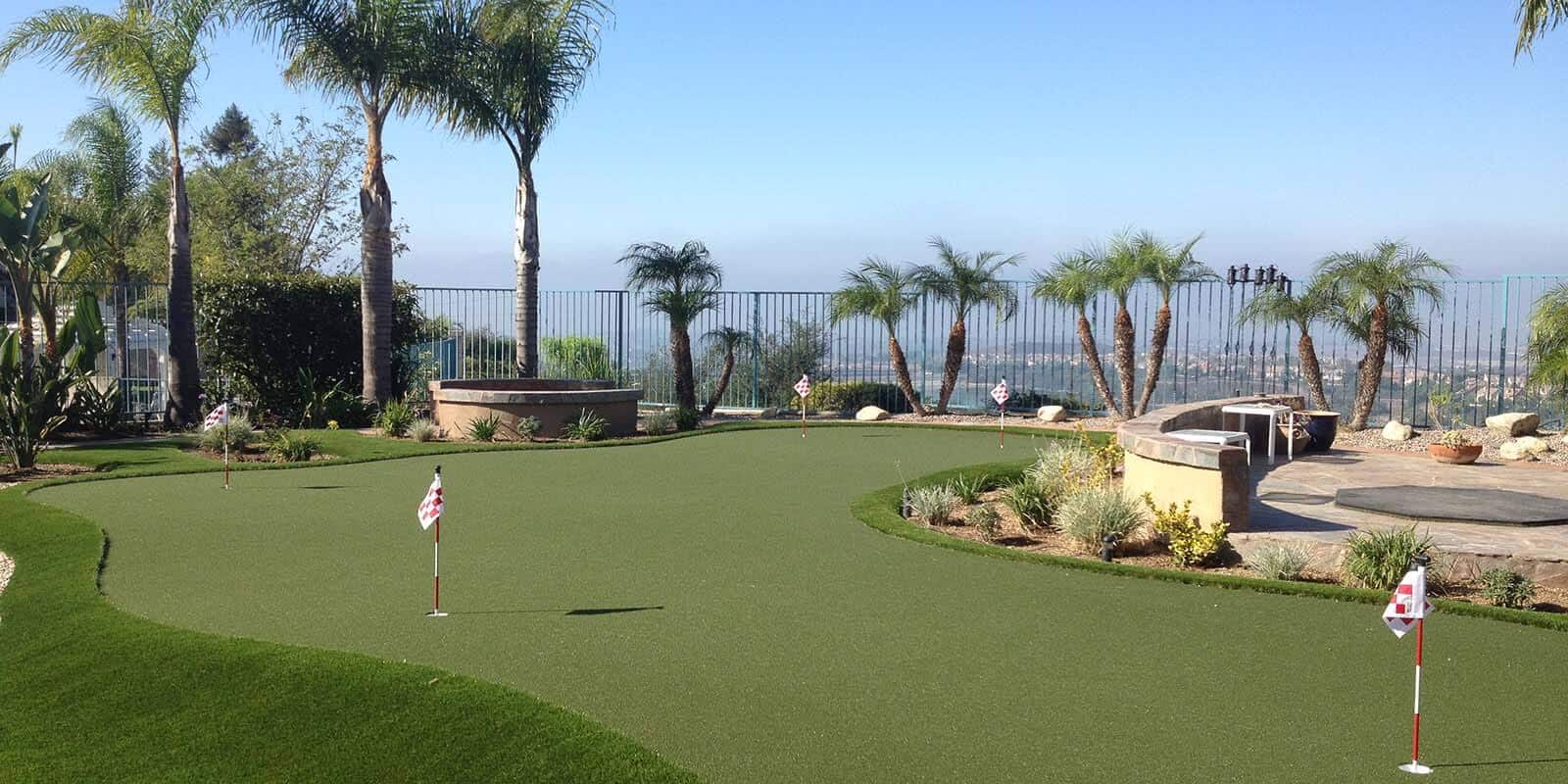 Putting Greens, Synthetic Lawn Installations and Backard Golf in CA.